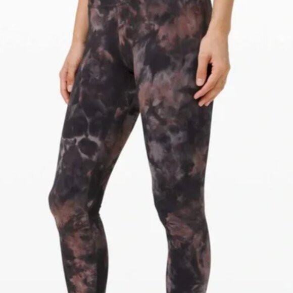 lululemon Align™ High-Rise Pant 28" Colour Diamond Dye Graphite Grey Pink Pastel - Picture 1 of 5